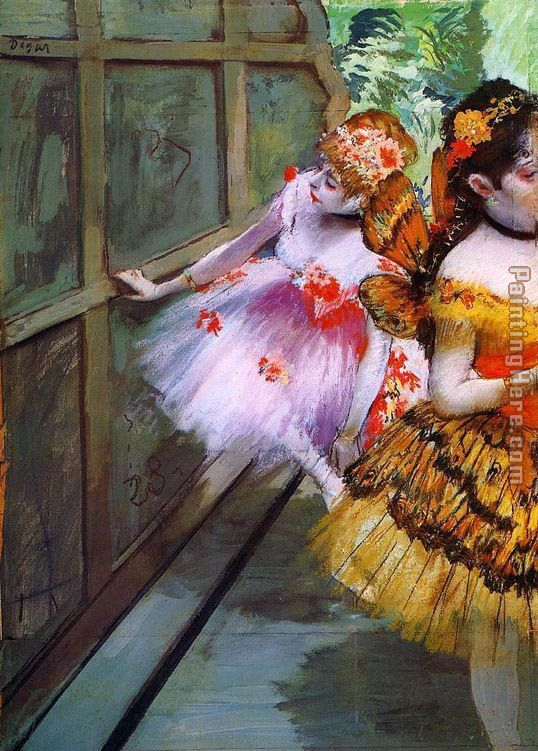 Edgar Degas Ballet Dancers in Butterfly Costumes detail